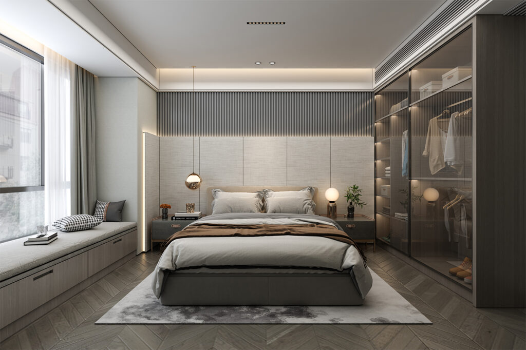contemporary master bedroom interior design