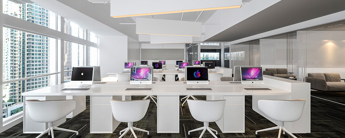 modern and sleek office workspace