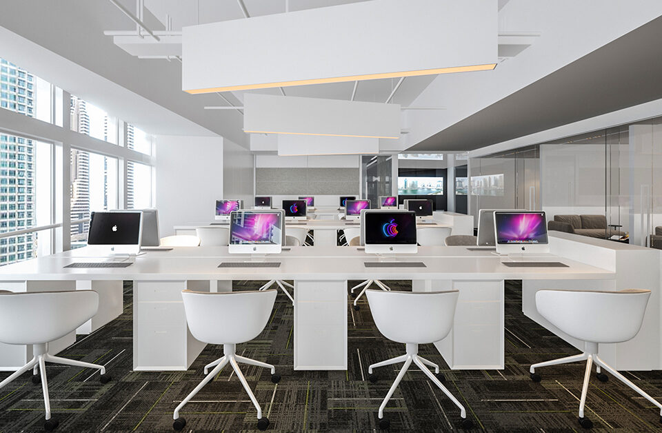 modern and sleek office workspace