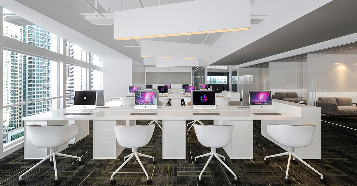 modern and sleek office workspace