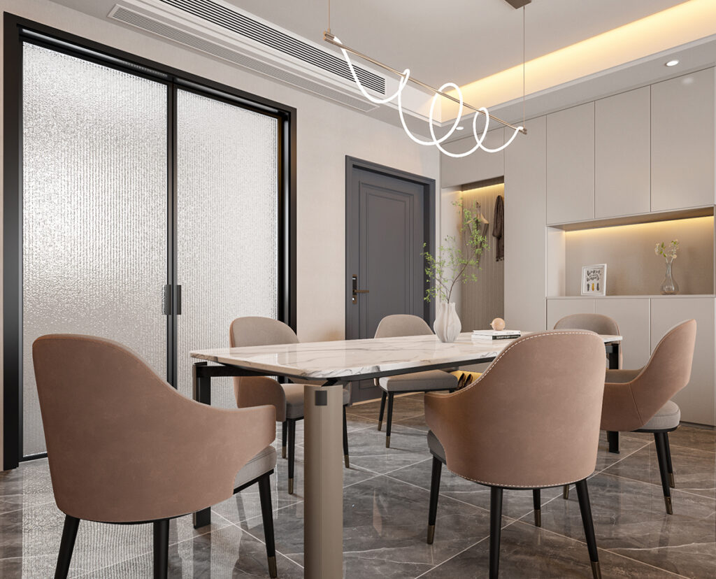 modern dining room