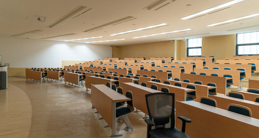 A classroom in an educational institution