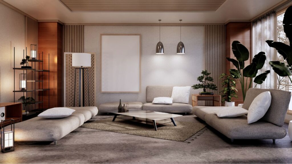 a modern interior furnished in the scandinavian style