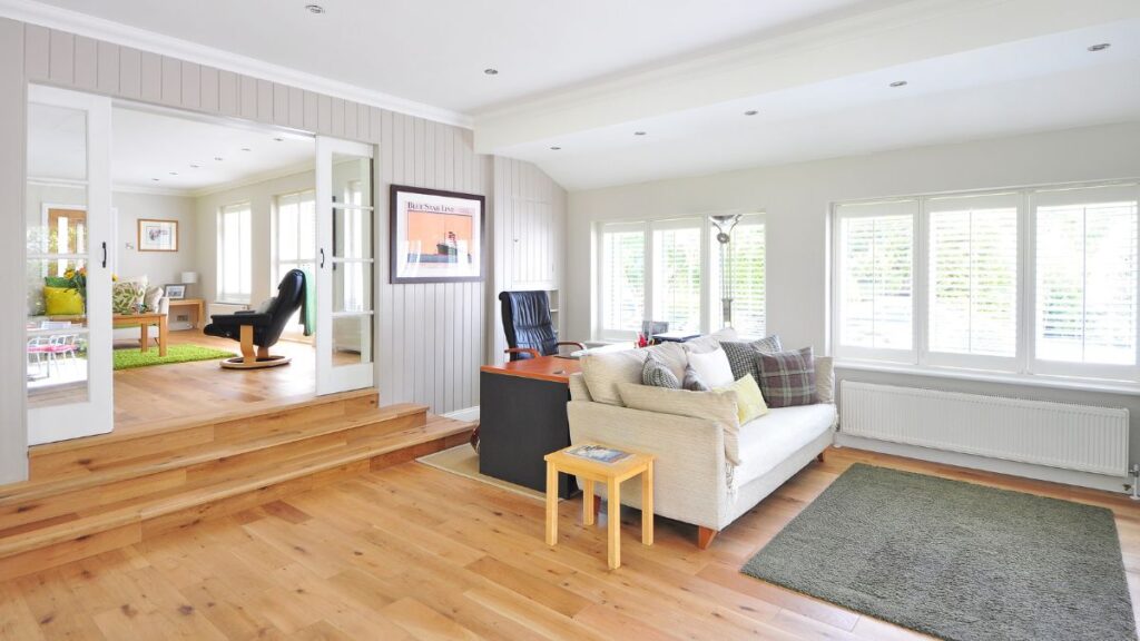 image of a beautiful hardwood floor installation