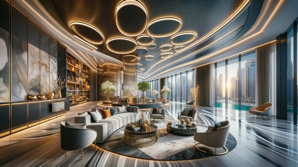 Completed luxury interior design project in Dubai, epitomizing the city's evolving skyline