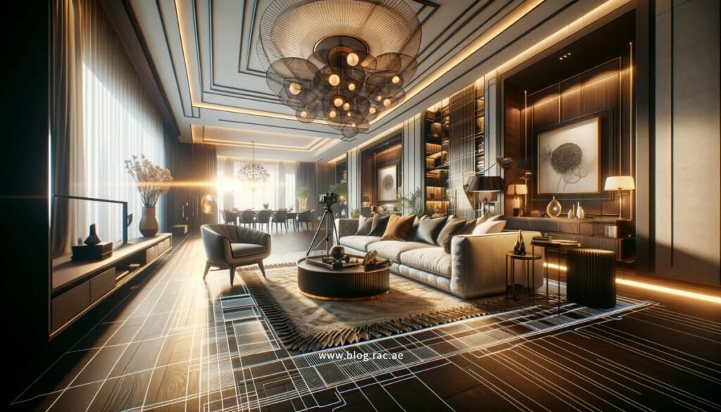 Luxurious 3D Rendered Interior