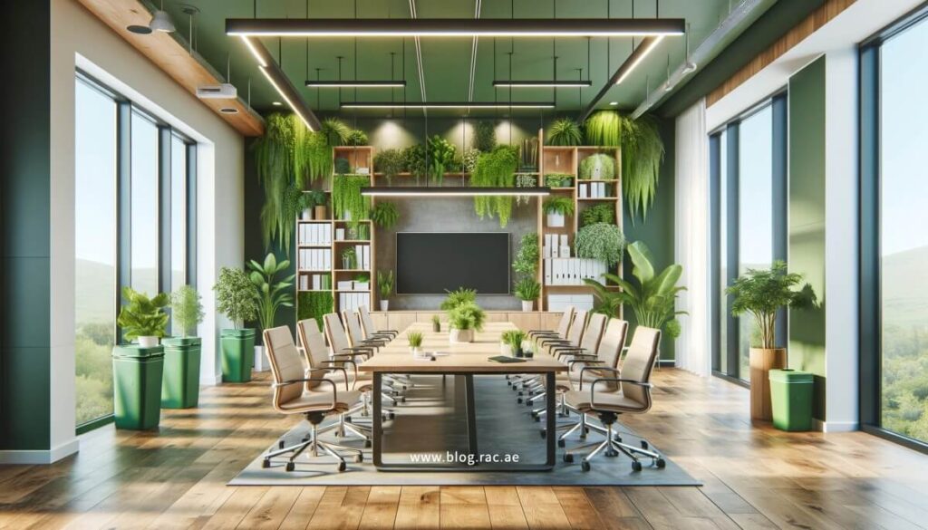 Sustainable Design in Dubai Office Meeting Room