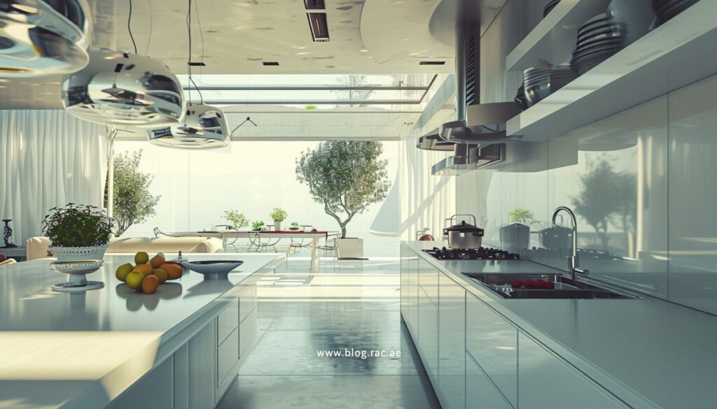 Modern and Sleek Kitchen in Luxury Villa