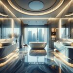 Luxurious Bathroom in a Dubai Villa with Modern Amenities