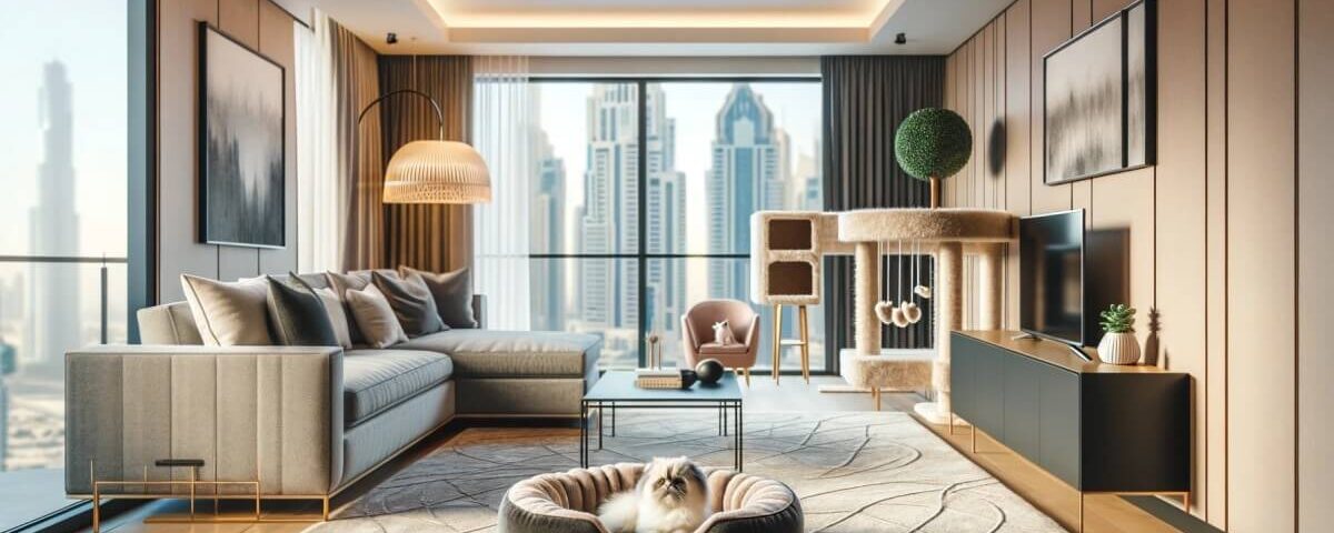 Stylish Dubai Apartment with Pet-Friendly Interior Design