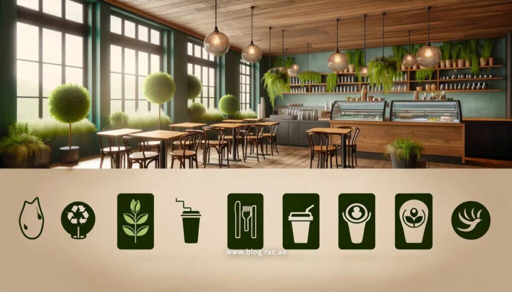 Sustainable operations in a Dubai cafe