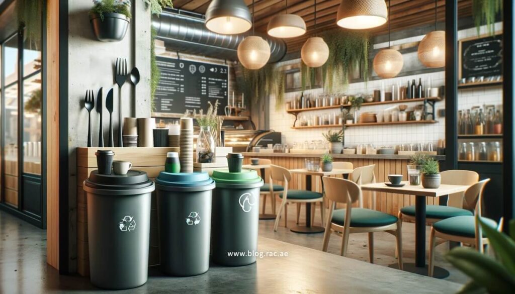 Waste management in sustainable Dubai cafe