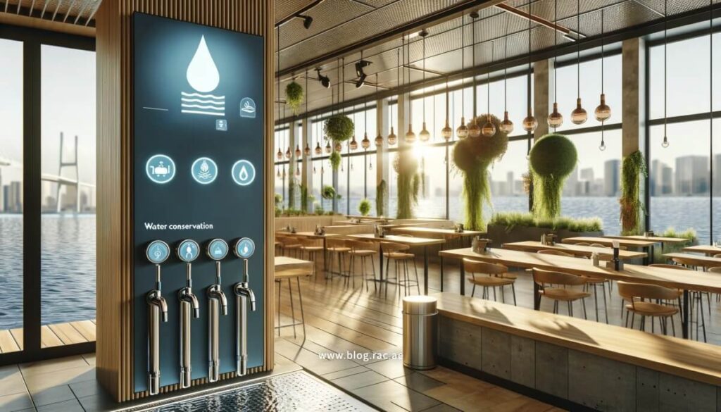 Water conservation in eco-friendly Dubai cafe