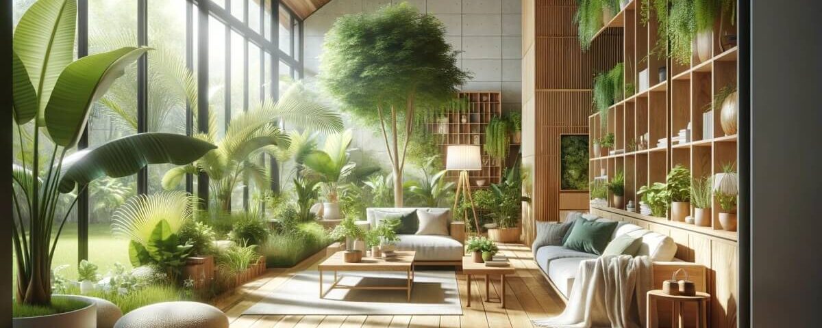 Biophilic Living Room Design with Natural Elements