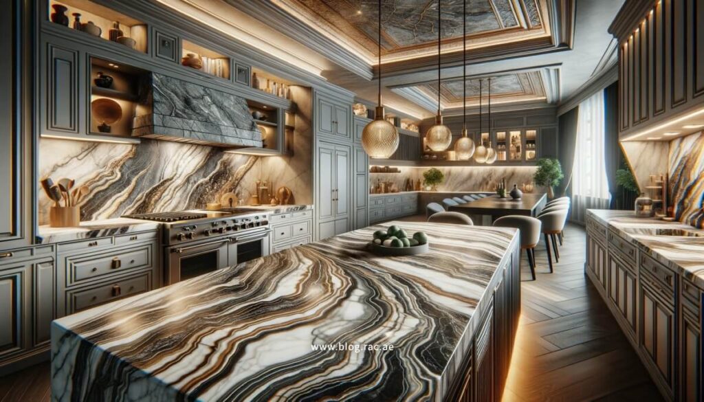 Elegant Marble and Stone Kitchen Countertops