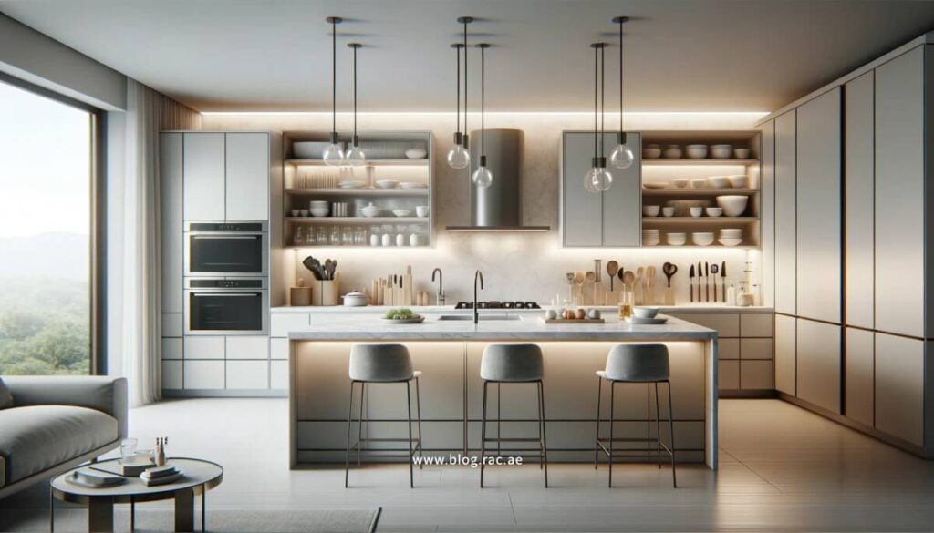 Modern kitchen showcasing efficiency and cleanliness