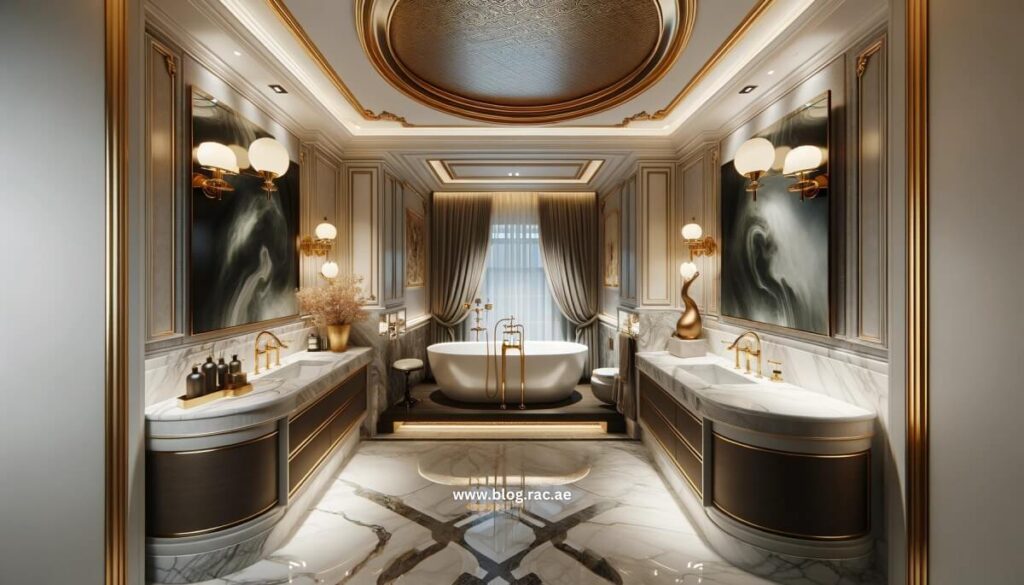 High-end bathroom luxury interior design