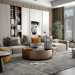 Luxury interior design in a Dubai living room