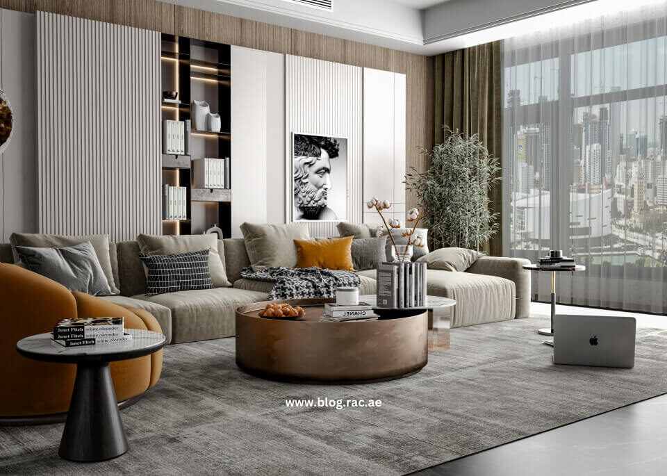 Luxury interior design in a Dubai living room